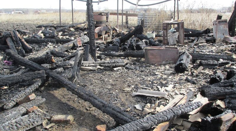 Пожар в селе Таушканское