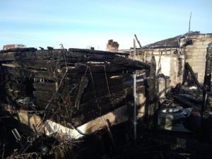 пожар в Филатовском Сухоложского района 2 ноября
