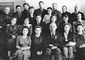 Педагогический коллектив «сталинской» школы, 1940-50-е