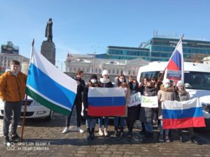 Сухоложские студенты на митинге в Екатеринбурге