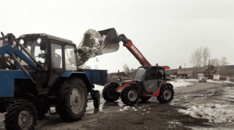 Вывоз снега у Серковского ключа
