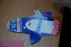 Мастер-класс по изготовлению новогодней открытки «Пингвиненок» 8