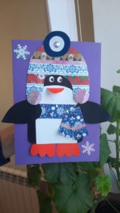 Мастер-класс по изготовлению новогодней открытки «Пингвиненок»