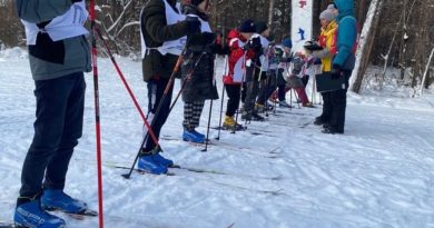 Выполнение норматива «Бег на лыжах»