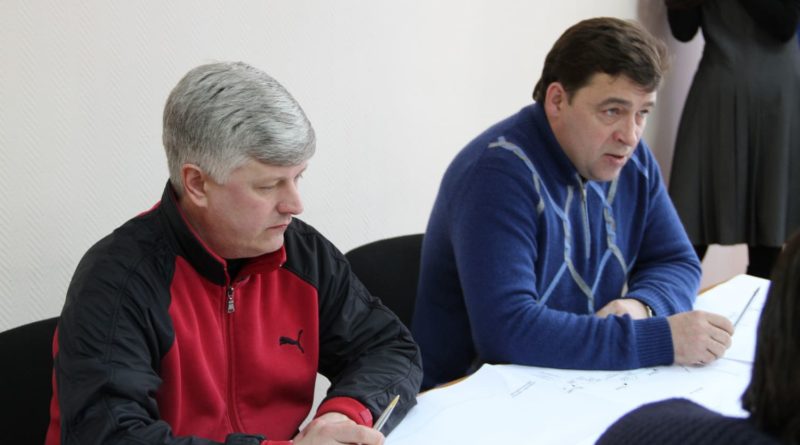 Оперативное совещание с губернатором Е. Куйвашевым по ремонту водовода, 2014 г.